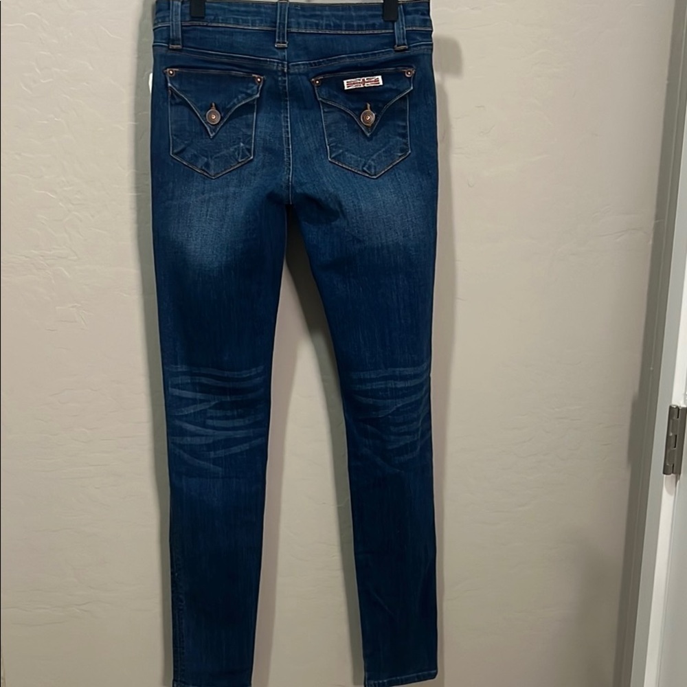 Hudson Jeans Collin Skinny Girls Blue Tapered Denim Bottoms Slim Vintage - Picture 7 of 14